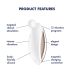 Вибратор для стимуляции клитора белого цвета Satisfyer Spot On 2 Вибратор для стимуляции клитора белого цвета Satisfyer Spot On 2