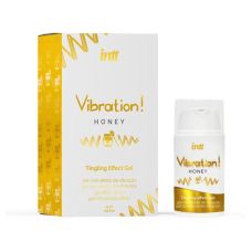 Рідкий вібратор густий гель зі смаком Меду Intt 15 мл
