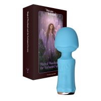 Вібромасажер Ванд у формі мікрофона блакитного кольору FairyGasm SecretFuntasy