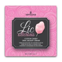 Гель для мінету маслянистий із смаком цукрової вати Sensuva Lic o licious 6 мл