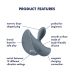Анальна вібропробка сірого кольору Satisfyer Booty Absolute Beginners 2 Анальна вібропробка сірого кольору Satisfyer Booty Absolute Beginners 2