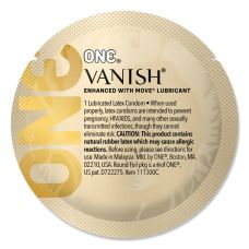 Презерватив ультратонкий прозорого кольору ONE Vanish Hyperthin 1 штука