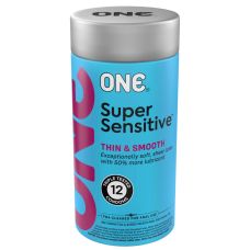 Презерватив для чутливих з великою кількістю мастила ONE Super Sensitive 12 штук