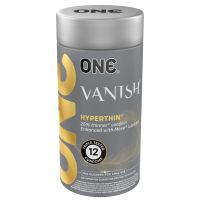 Презервативы из сверхтонкого латекса с премиальной силиконовой смазкой ONE Vanish Hyperthin 12 штук