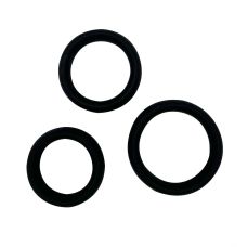 Набір ерекційних кілець на силіконові чорні члени Wooomy Alive Sensual Pleasure Rings