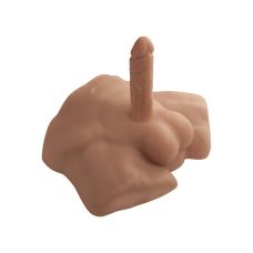 Торс із реалістичним фалоімітатором на присосці тілесного кольору SilexD Apollo розмір S