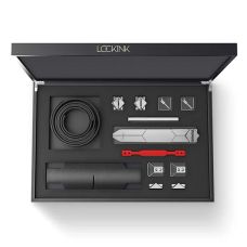 Подарунковий БДСМ набір для сексу чорного кольору Lockink Teasing & Impact Play