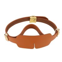 Маска на глаза коричневого цвета Lockink Blindfold Kit