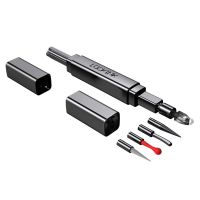 Эксклюзивный тиклер с пятью насадками серебристого цвета Lockink Flirting Tickler