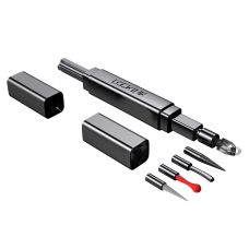 Эксклюзивный тиклер с пятью насадками серебристого цвета Lockink Flirting Tickler