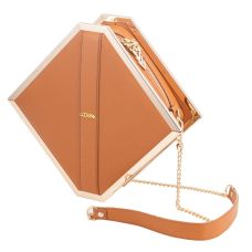 Сумка для носіння та зберігання секс іграшок коричневого кольору Lockink Mysterious Square Kink Bag