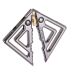 Зажимы для сосков с тяжелой подвеской серебристого цвета Lockink Adjustable Зажимы для сосков с тяжелой подвеской серебристого цвета Lockink Adjustable