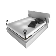 Фиксаторы рук и ног для кровати черного цвета Lockink BDSM Adjustable Bed 
