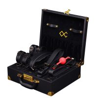 Подарунковий БДСМ набір для сексу чорного кольору Lockink Moonlight Treasure Chest
