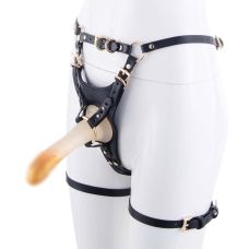 Ремінний страпон тілесного кольору Lockink Sevanda Queen Sheba Strapon