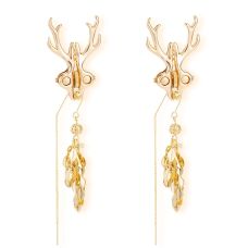 Зажимы для сосков золотистого цвета Lockink Sevanda Stag 