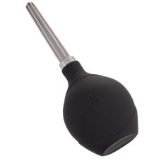 Анальная груша черного цвета Lockink Sevanda Stream Enema Bulb