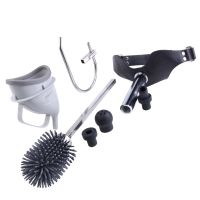 Набір для домінування чорного кольору Lockink Sevanda Objectification Bathroom Set