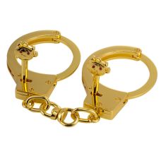 Наручники металлические золотистого цвета Lockink Pretty sub Handcuffs