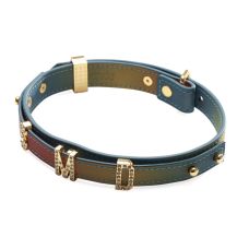 Нашийник коричневого кольору з перехідним кольором Lockink Alphabet Collar