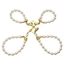 Система для фиксации тела Жемчужные наручники и оковы Lockink Pearl Handcuffs & Anklecuffs