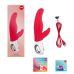 Вибратор кролик для точки G и с отростком для клитора с 2 моторами красного цвета Fun Factory LADY BI india Вибратор кролик для точки G и с отростком для клитора с 2 моторами красного цвета Fun Factory LADY BI india