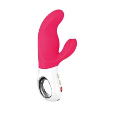 Вибратор-кролик для точки G и с отростком для клитора розового цвета Fun Factory MISS BI 2 независимых мотора