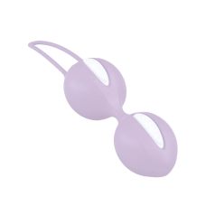 Вагинальные шарики двойные сиренево белые Fun Factory Smartballs duo