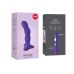 Фалоімітатор з кульками всередині та ефектом вібрації на присосці фіолетовий Fun Factory Bouncer