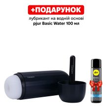 Автоматичний інтерактивний смарт мастурбатор з вібрацією функцією нагрівання та посмоктуванням темно синій Svakom Sam Neo 2 Pro