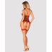 Корсет червоного кольору Obsessive Jollymore corset розміри M/L
