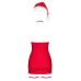 Сорочка для ролевых игр красного цвета Obsessive Kissmas chemise размеры S/M Сорочка для ролевых игр красного цвета Obsessive Kissmas chemise размеры S/M