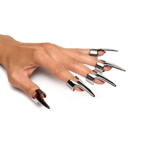 Набір кілець із сріблястого кольору Master Series Five-Piece Sensation Claw Rings