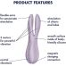Клиторальный вибратор фиолетового цвета Satisfyer Threesome 2 Клиторальный вибратор фиолетового цвета Satisfyer Threesome 2