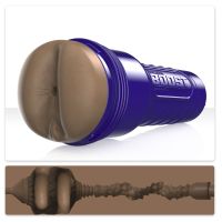 Мастурбатор в колбе Анус с плавающими кольцами коричневого цвета Fleshlight Boost Bang Medium 
