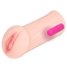 Мастурбатор Вагіна з вібрацією тілесного кольору Kokos Elegance 001 Vibe