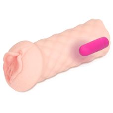 Мастурбатор Вагіна з вібрацією тілесного кольору Kokos Elegance 002 Vibe