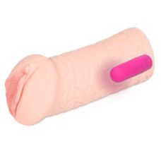 Мастурбатор Вагіна з вібрацією тілесного кольору Kokos Elegance 003 Vibe