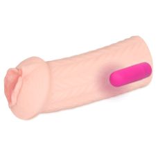 Мастурбатор Вагіна з вібрацією тілесного кольору Kokos Elegance 004 Vibe