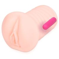 Мастурбатор вагіна з вібрацією тілесного кольору Kokos Nymph Vibe