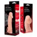 Насадка на член реалистичная с отверстием для мошонки телесного цвета Kokos Cock Sleeve CS 001 размер L
