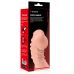 Насадка на член реалистичная с отверстием для мошонки телесного цвета Kokos Cock Sleeve CS 002 размер M