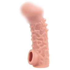 Насадка на член с отверстием для мошонки телесного цвета Kokos Cock Sleeve CS 007 размер M