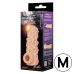 Насадка на член с отверстием для мошонки телесного цвета Kokos Nude Sleeve NS 004 размер M