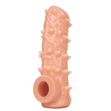 Насадка на член с отверстием для мошонки телесного цвета Kokos Nude Sleeve NS 006 размер M