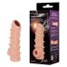 Насадка на член с отверстием для мошонки телесного цвета Kokos Nude Sleeve NS 006 размер L