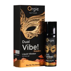 Рідкий вібратор зі смаком коктейлю Секс на пляжі Orgie Dual Vibe 15 мл