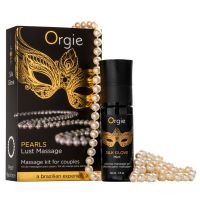 Набір для перлового масажу тілесного кольору Orgie Pearls Lust Massage 30 мл