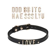 Чокер з написом Love чорного кольору Liebe Seele DIY Choker