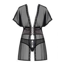 Сукня з глибоким декольте та шнурочкою чорного кольору JSY JS228166 розміри L/XL